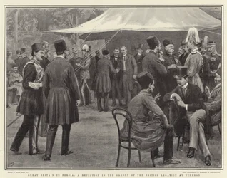 Gran Bretagna in Persia, una ricezione nel giardino della legazione britannica a Teheran